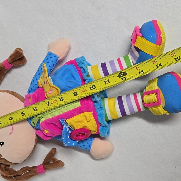 June Garden Plush Doll Learn To Dress 15" Toy Soft Excellent Condition - Picture 8 of 14